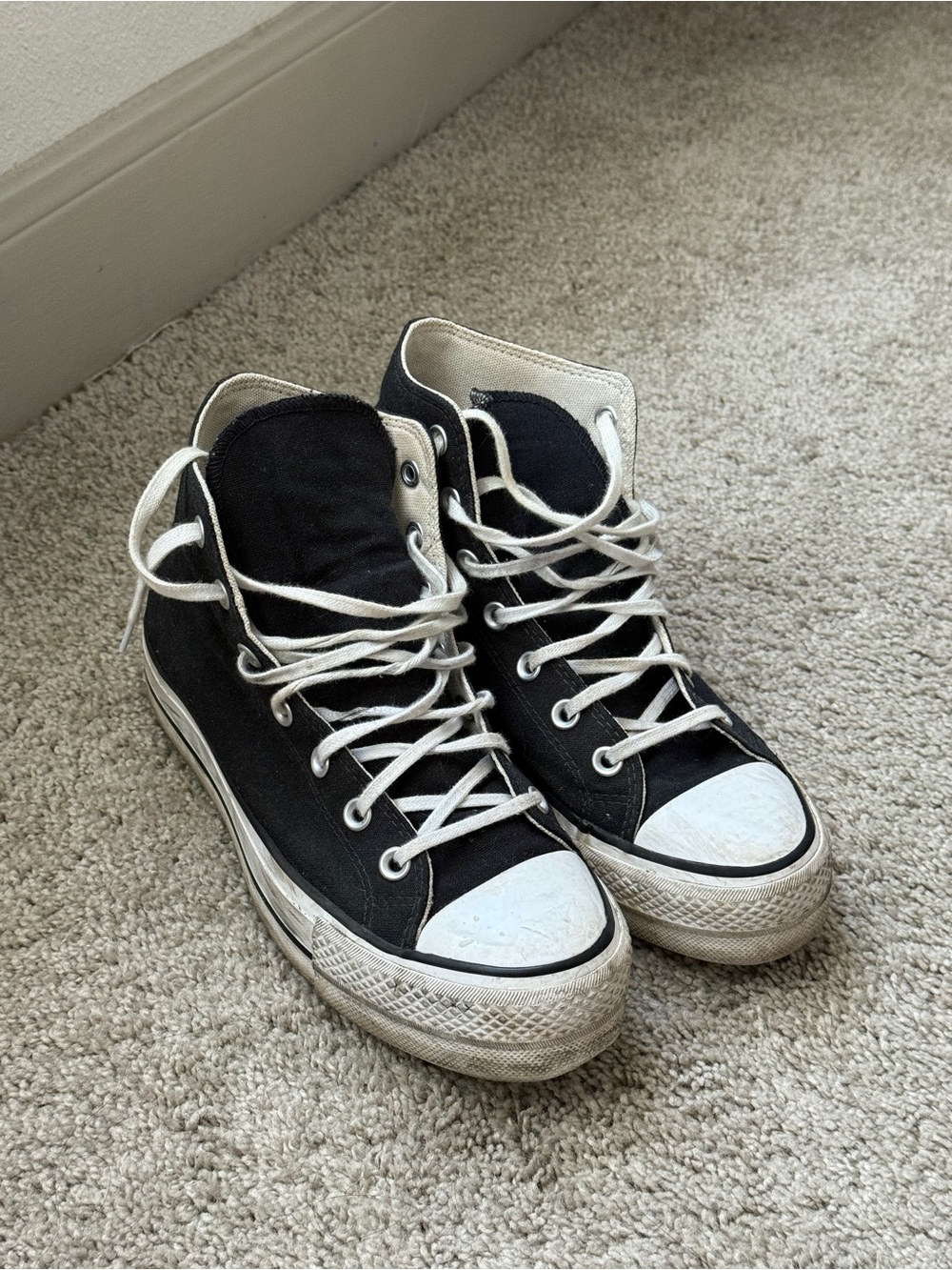 Converse Black & White High-Top Sneakers